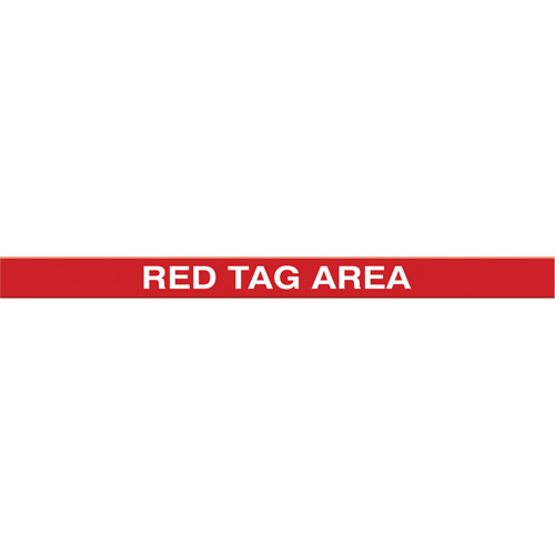 Marqueur robuste pour le sol Tough-Mark, Rectangle, 48" lo x 2" la, Rouge, Poly&eacute;thyl&egrave;ne OCP Construction Supplies