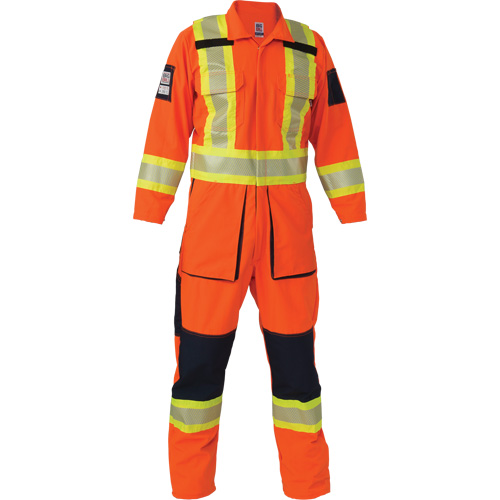 Combinaison ind&eacute;chirable, Moyen (grande taille), Orange haute visibilit&eacute; OCP Construction Supplies