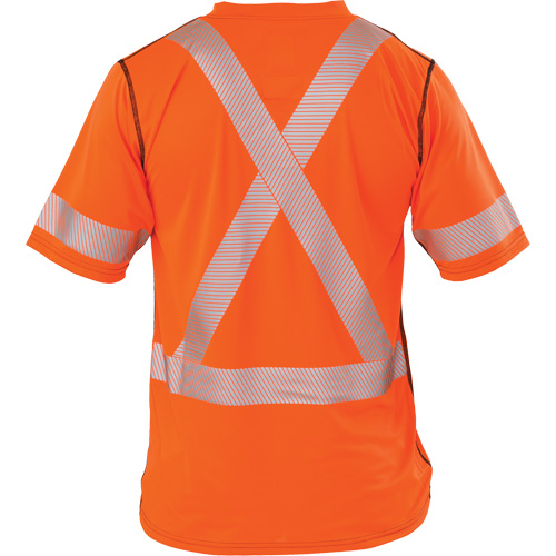 T-shirt &agrave; manches courtes haute visibilit&eacute; Polartec Power Grid, Polyester, Petit, Orange OCP Construction Supplies