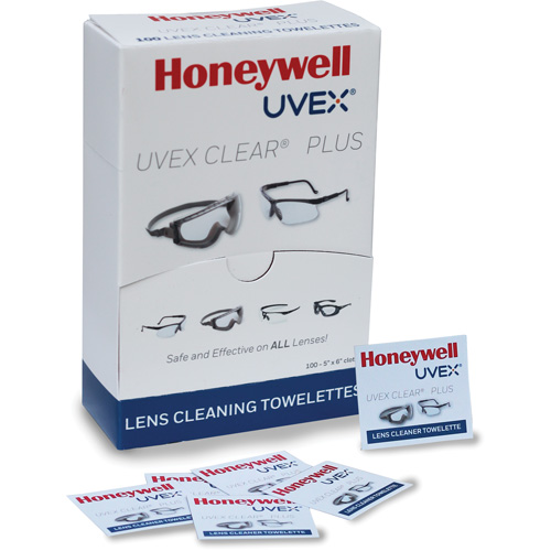 Serviettes Uvex Clear Plus, 5,25" x 8", Paquet de 100 OCP Construction Supplies