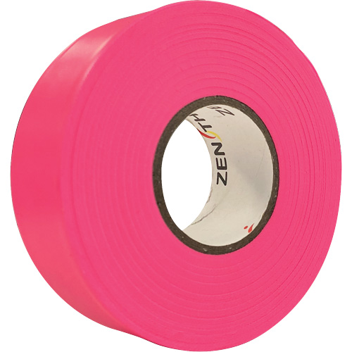 Flagging Tape, 1.1875" W x 164' L, Fluorescent Pink OCP Construction Supplies