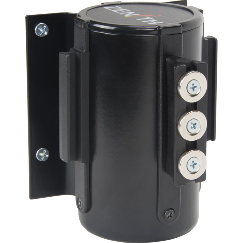 Barri&egrave;re &agrave; fixation murale avec ruban magn&eacute;tique, Acier, Fixation par vis, 12', Ruban Noir OCP Construction Supplies