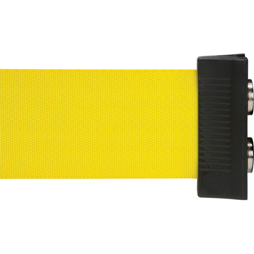 Wall Mount Barrier with Magnetic Tape, Steel, Screw Mount, 7', Yellow Tape OCP Construction Supplies
