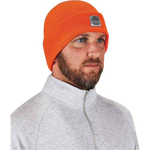 N-Ferno&reg; Rib Knit Beanie Hat, One Size, Orange OCP Construction Supplies