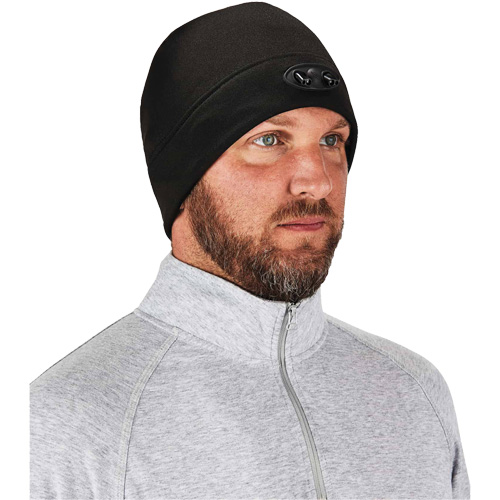 N-Ferno&reg; Skull Cap Beanie Hat with LED Lights, One Size, Orange OCP Construction Supplies