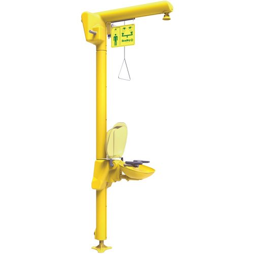 Halo Heat Trace Shower & Eye/Face Wash Unit, Pedestal OCP Construction Supplies