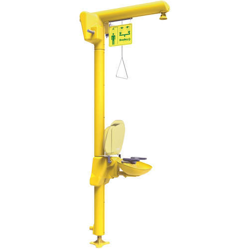 Halo Heat Trace Shower & Eye/Face Wash Unit, Pedestal OCP Construction Supplies