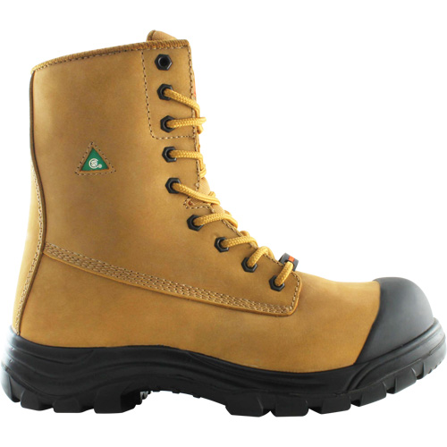 Storm Work Boots, Leather, Steel Toe, Size 7, Impermeable OCP Construction Supplies