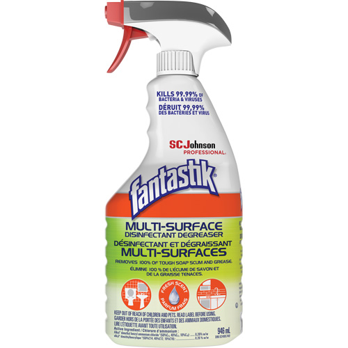 D&eacute;sinfectant et d&eacute;graissant multisurface professionnel Fantastik, 946 ml, Bouteille &agrave; g&acirc;chette OCP Construction Supplies