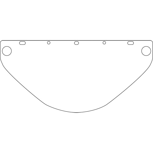 Dynamic Universal Fit Safety Visor, Polycarbonate, Clear Tint OCP Construction Supplies