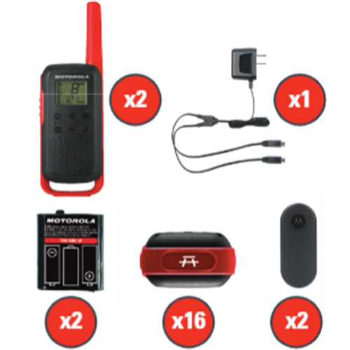 Radios bidirectionnelles Talkabout, Bande FRS, 22 canaux, Port&eacute;e 32 km OCP Construction Supplies