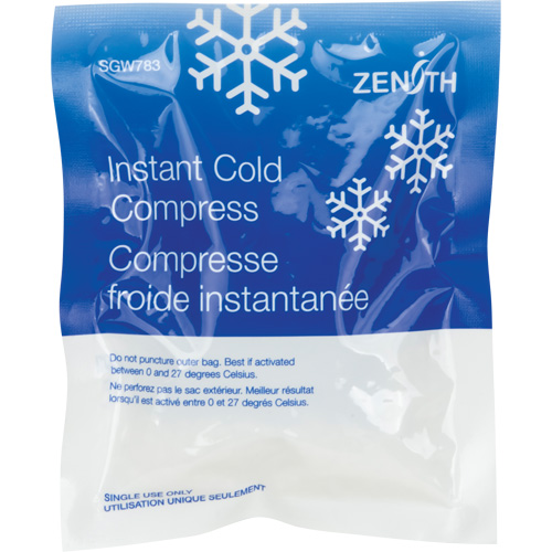 Instant Compress, Cold, Single Use, 5" x 6" OCP Construction Supplies