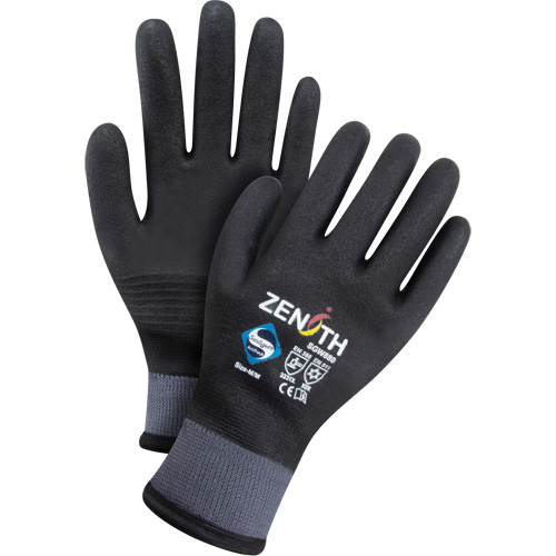 ZX-30° Premium Coated Gloves, Large, Foam PVC Coating, 15 Gauge, Nylon Shell OCP Construction Supplies