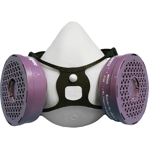 Ensemble de respirateur &agrave; demi-masque P100 Comfort-Air 400Nx noir sans soupape d'expiration, &eacute;lastom&egrave;re/Caoutchouc, Petit/Moyen OCP Construction Supplies