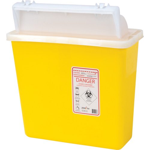 Contenant pour objets pointus et tranchants, Capacit&eacute; de 4,6 L OCP Construction Supplies