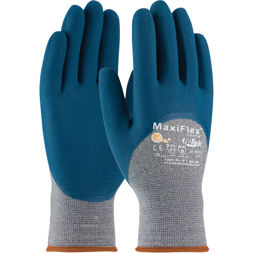 ATG MaxiFlex&reg; Comfort Seamless Knit Gloves, Large, Nitrile Coating, 15 Gauge, Nylon Shell OCP Construction Supplies