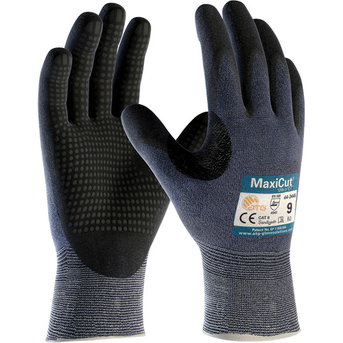 Gants ATG MaxiCut Ultra DT, Taille Grand, Calibre 15, Rev&ecirc;tement Nitrile, Enveloppe en Fil technique, ASTM ANSI niveau A3/EN 388 niveau 5/EN 388 niveau C OCP Construction Supplies
