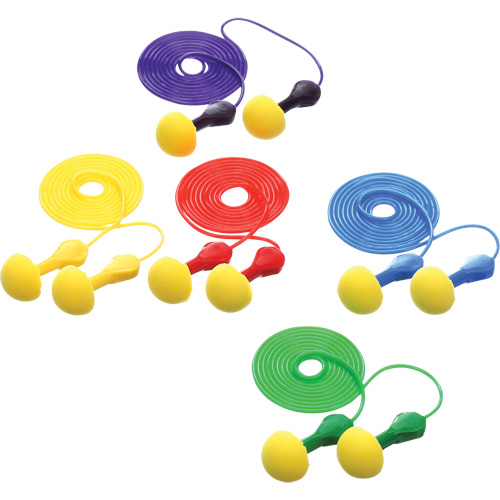Bouchons d'oreilles rapides de style capsule E-A-R, Avec cordon, Vrac - Sachet coussin, 25 dB NRR, Taille unique OCP Construction Supplies