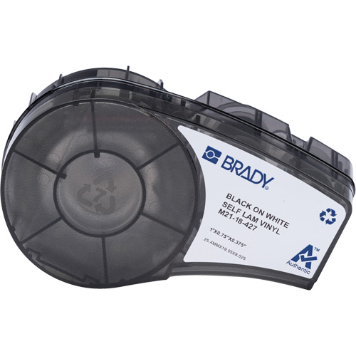 Self-Laminating Wrap Around Labels with Ribbon, Black OCP Construction Supplies