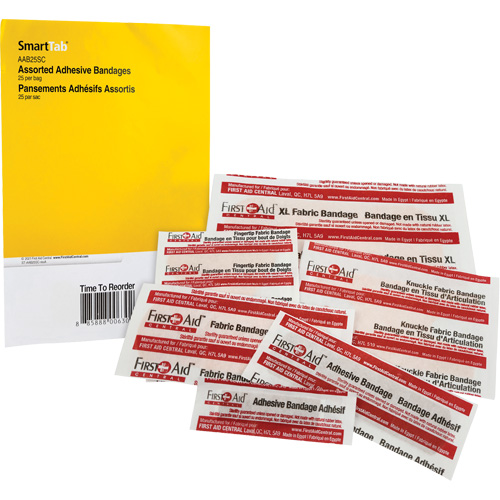 Recharge de bandages adh&eacute;sifs SmartCompliance, Assorti, Tissu/Plastique, Non st&eacute;rile OCP Construction Supplies