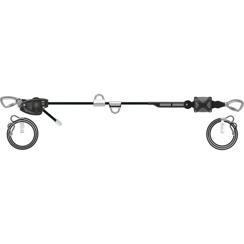 60' Rope Temporary Horizontal Lifeline, Kernmantle OCP Construction Supplies