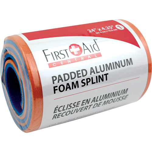 Splint, Multipurpose, Aluminum Foam Padded, 24", Non-Medical OCP Construction Supplies