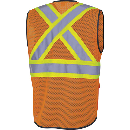 6960 Veste de s&eacute;curit&eacute; &agrave; maille en avant, Orange haute visibilit&eacute;, Moyen, Polyester OCP Construction Supplies