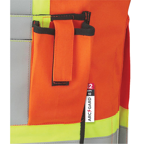 7732 Veste d'arpenteur ignifuge et r&eacute;sistant aux arcs &eacute;lectriques FR-Tech, Petit, Orange haute visibilit&eacute;, 9,7 cal/cm² OCP Construction Supplies