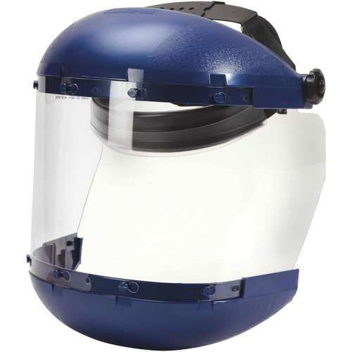 380 Premium Series Dual Crown Uncoated Faceshield, Acetate, Ratchet Suspension OCP Construction Supplies