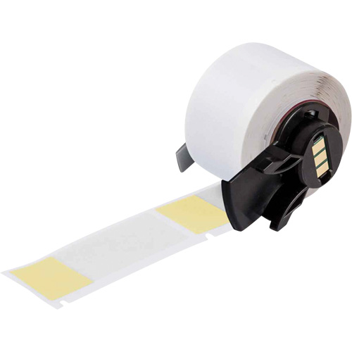 Self-Laminating Wrap-Around Wire & Cable Labels, Vinyl, 1" L x 2.5" H, White OCP Construction Supplies