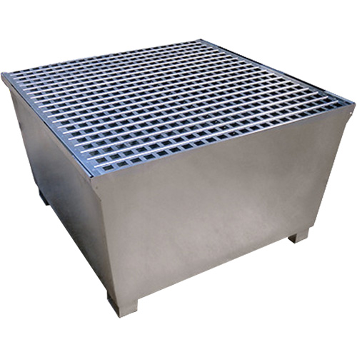 Ultra-IBC Spill Pallet en acier, Capacit&eacute; de d&eacute;versement 370 gal. US, 57,6" x 34,7" x 56,9" OCP Construction Supplies