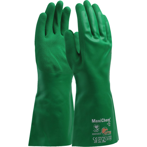 ATG MaxiChem&reg; Cut Chemical-Resistant Gloves, Size Small, 14" L, Nitrile OCP Construction Supplies
