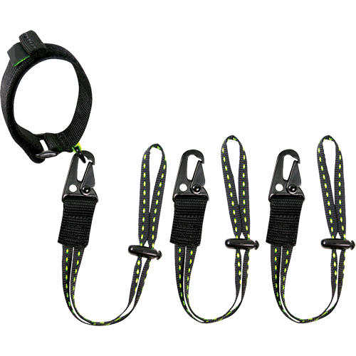 GearLink Wrist Lanyard with Interchangeable Ends, Fixed Length, Hook & Loop/Loop OCP Construction Supplies