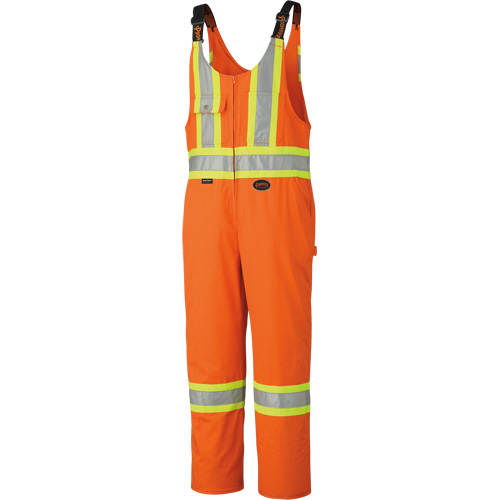 6617ZT High-Visibility Safety Overalls with Leg Zippers, Poly-Cotton, 40 (Tall), High Visibility Orange OCP Construction Supplies