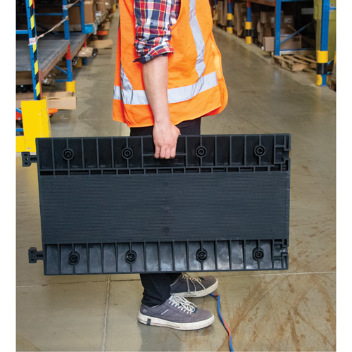 Polyurethane Cable Protector, 3 Channels, 35.43" L x 19.69" W x 3" H OCP Construction Supplies