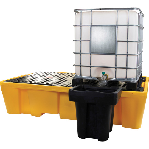 Double palette de d&eacute;versements IBC, Capacit&eacute; de d&eacute;versement 317 gal. US, 89" x 57" x 23" OCP Construction Supplies