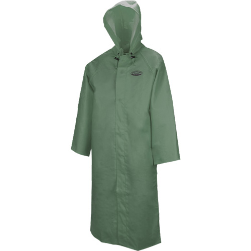 Manteau long avec capuchon d&eacute;tachable Hurricane 851, Grand, Vert OCP Construction Supplies