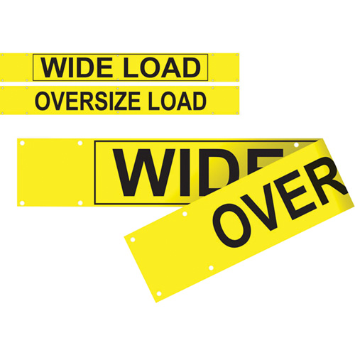 Banni&egrave;re wide load/oversized load &agrave; deux c&ocirc;t&eacute;s, Vinyle, 96" la x 12" h OCP Construction Supplies