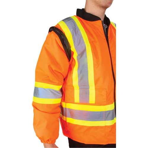 Parka d'hiver imperm&eacute;able 7-en-1, Orange haute visibilit&eacute;, Moyen OCP Construction Supplies