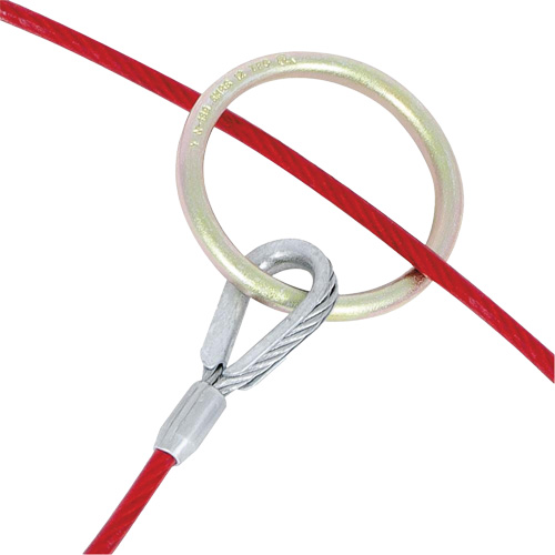 AS-21110-6 6' Cable Anchor with O-Ring Ends, Sling, Permanent Use OCP Construction Supplies