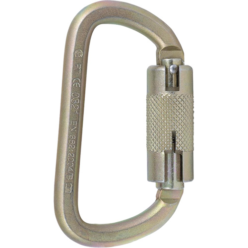 CP-03015-2 Zinc Plated Carabiner with 3/4" Gate Opening, Steel OCP Construction Supplies