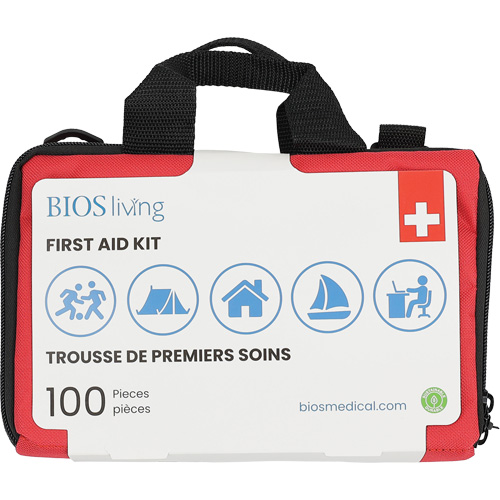 Trousse de premiers soins pour la maison et le voyage de 100 morceaux, Sac en nylon OCP Construction Supplies