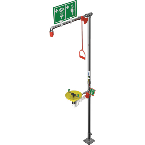 Combination Shower with Open ABS Bowl & Top Inlet, Pedestal OCP Construction Supplies