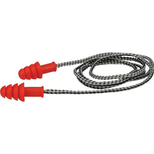 Bouchons d'oreilles r&eacute;utilisables en TPR de PIP, Avec cordon, Paire - Boîte pour vente au d&eacute;tail, 27 dB NRR, Taille unique OCP Construction Supplies