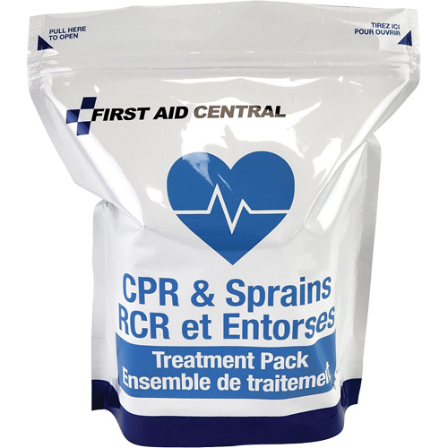 9-Piece CPR & Sprains Refill Pack for Emergency Response First Aid Kit OCP Construction Supplies