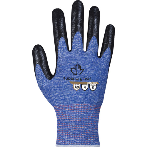 Gant extr&ecirc;mement r&eacute;sistant aux coupures, Taille 7, Calibre 13, Rev&ecirc;tement Mousse de nitrile, Enveloppe en TenActiv, ASTM ANSI niveau A9 OCP Construction Supplies