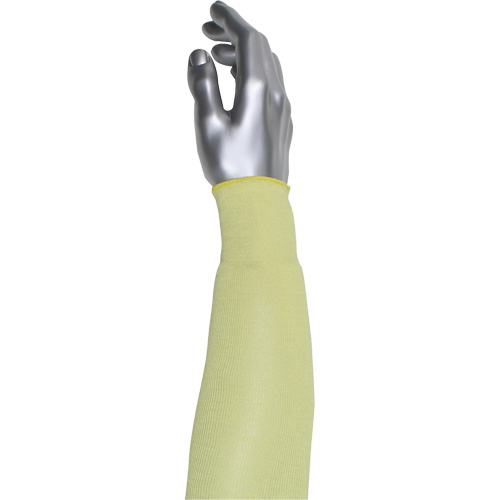 Manchette r&eacute;sistante &agrave; la coupe &agrave; pli unique Kut Gard, Aramide/ATA, 10", ASTM ANSI niveau A4, Jaune OCP Construction Supplies