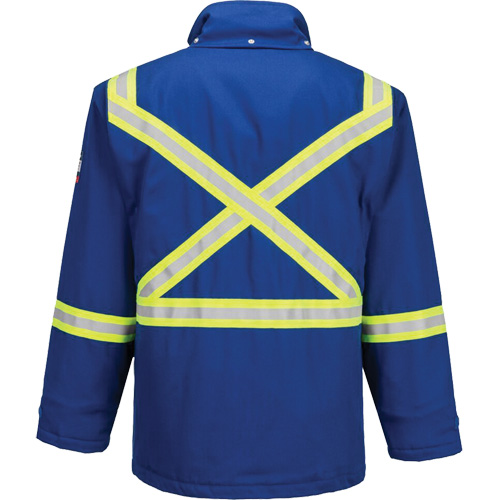 Bizflame&reg; 88/12 Insulated Winter Parka, Blue, Small OCP Construction Supplies