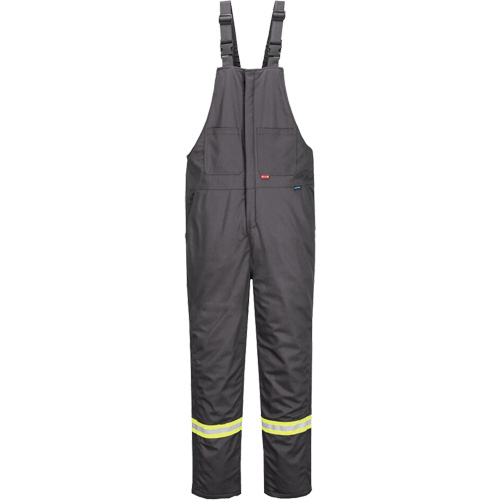 Pantalon &agrave; bavette isol&eacute; 88/12 Bizflame, Coton/Nylon, Petit, Gris OCP Construction Supplies