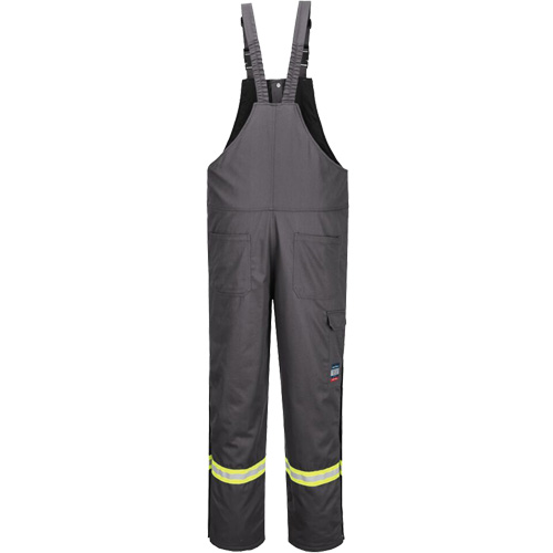 Pantalon &agrave; bavette isol&eacute; 88/12 Bizflame, Coton/Nylon, Petit, Gris OCP Construction Supplies